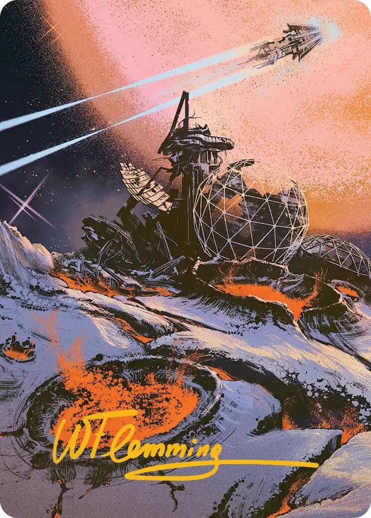 Petrified Field Art Card (Gold-Stamped Signature) [Edge of Eternities Art Series] MTG Single Magic: The Gathering  | Multizone: Comics And Games