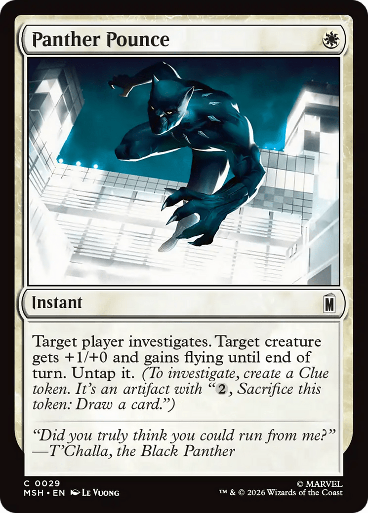 Panther Pounce [Marvel Super Heroes] MTG Single Magic: The Gathering  | Multizone: Comics And Games