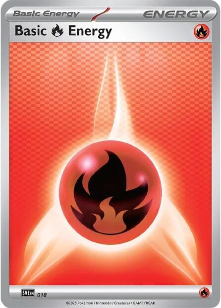 Basic Fire Energy (018) [Scarlet & Violet: Black Bolt] Pokemon Single Pokémon  | Multizone: Comics And Games