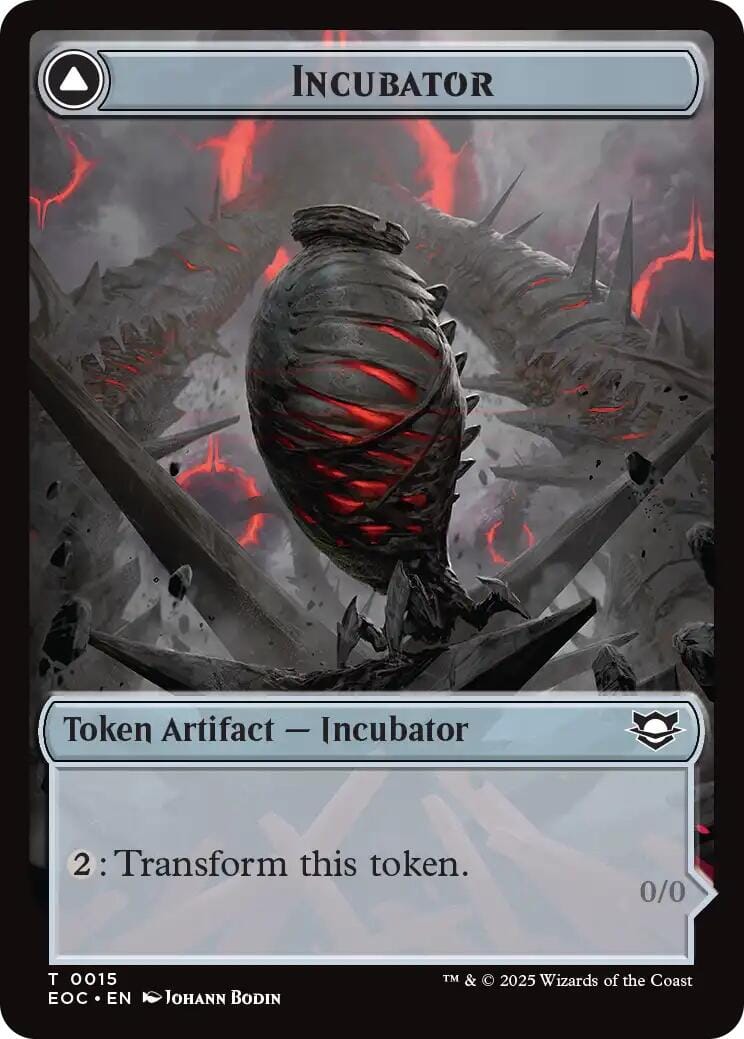 Incubator // Phyrexian Double-Sided Token [Edge of Eternities Commander Tokens] MTG Single Magic: The Gathering  | Multizone: Comics And Games