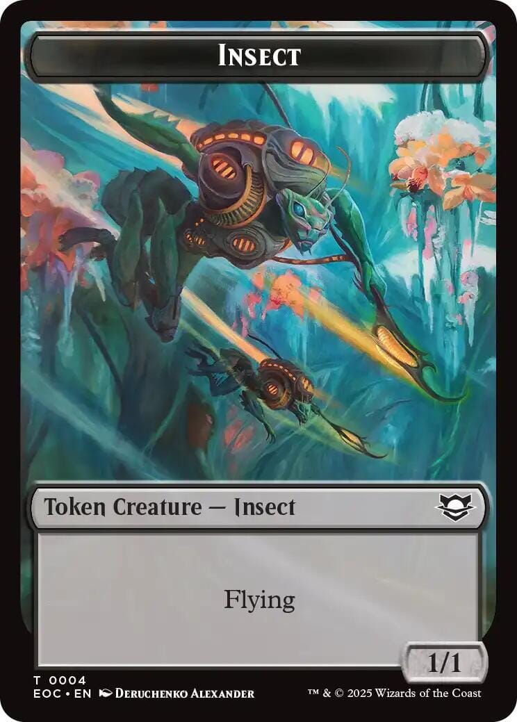 Insect // Elemental (0008) Double-Sided Token [Edge of Eternities Commander Tokens] MTG Single Magic: The Gathering  | Multizone: Comics And Games