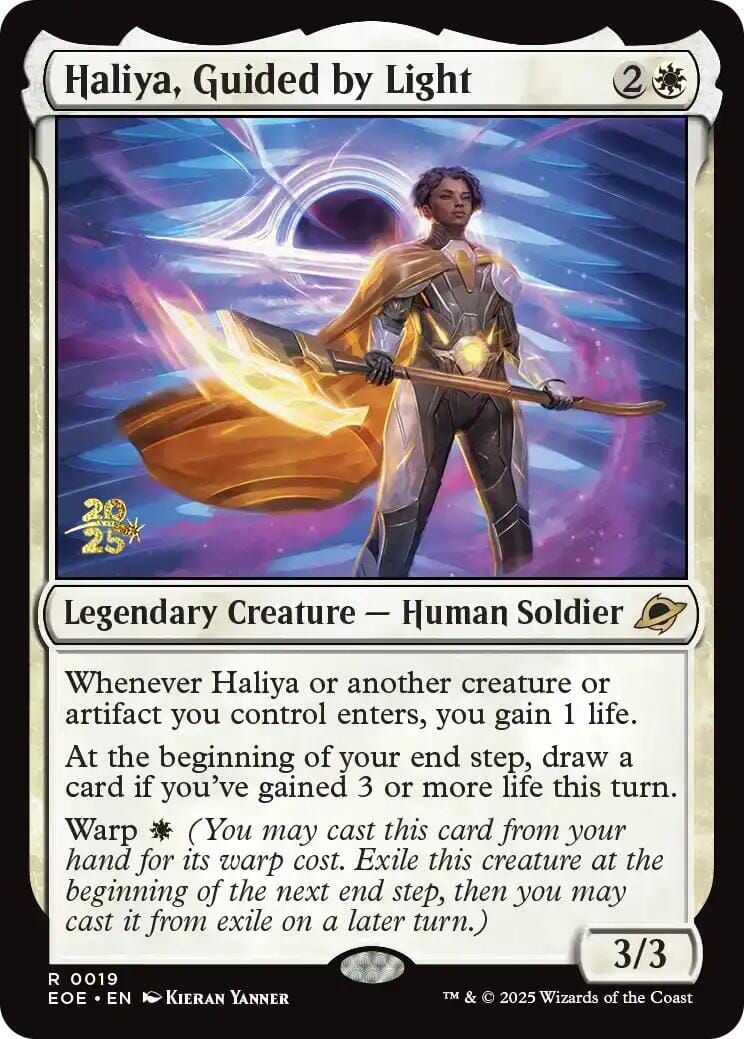 Haliya, Guided by Light [Edge of Eternities Prerelease Promos] MTG Single Magic: The Gathering  | Multizone: Comics And Games