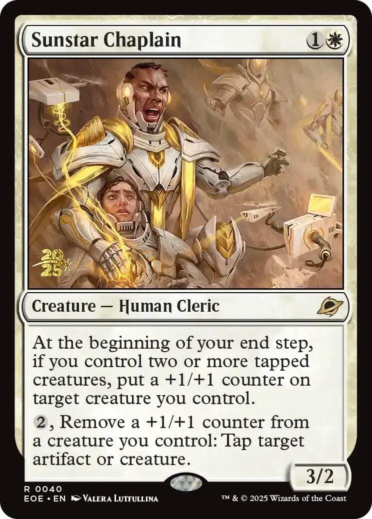 Sunstar Chaplain [Edge of Eternities Prerelease Promos] MTG Single Magic: The Gathering  | Multizone: Comics And Games