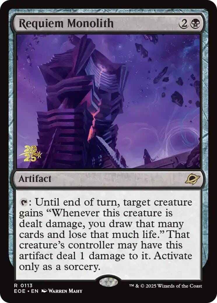 Requiem Monolith [Edge of Eternities Prerelease Promos] MTG Single Magic: The Gathering  | Multizone: Comics And Games