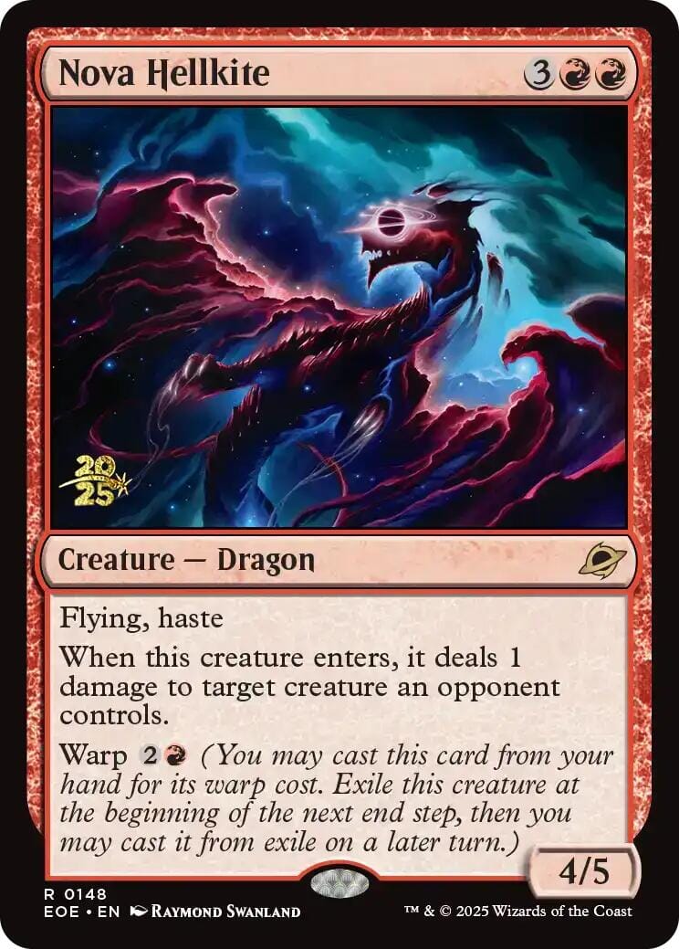 Nova Hellkite [Edge of Eternities Prerelease Promos] MTG Single Magic: The Gathering  | Multizone: Comics And Games