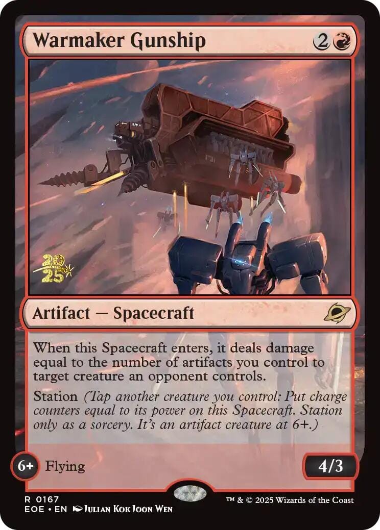 Warmaker Gunship [Edge of Eternities Prerelease Promos] MTG Single Magic: The Gathering  | Multizone: Comics And Games