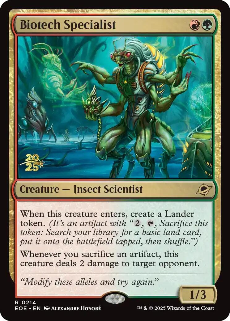 Biotech Specialist [Edge of Eternities Prerelease Promos] MTG Single Magic: The Gathering  | Multizone: Comics And Games