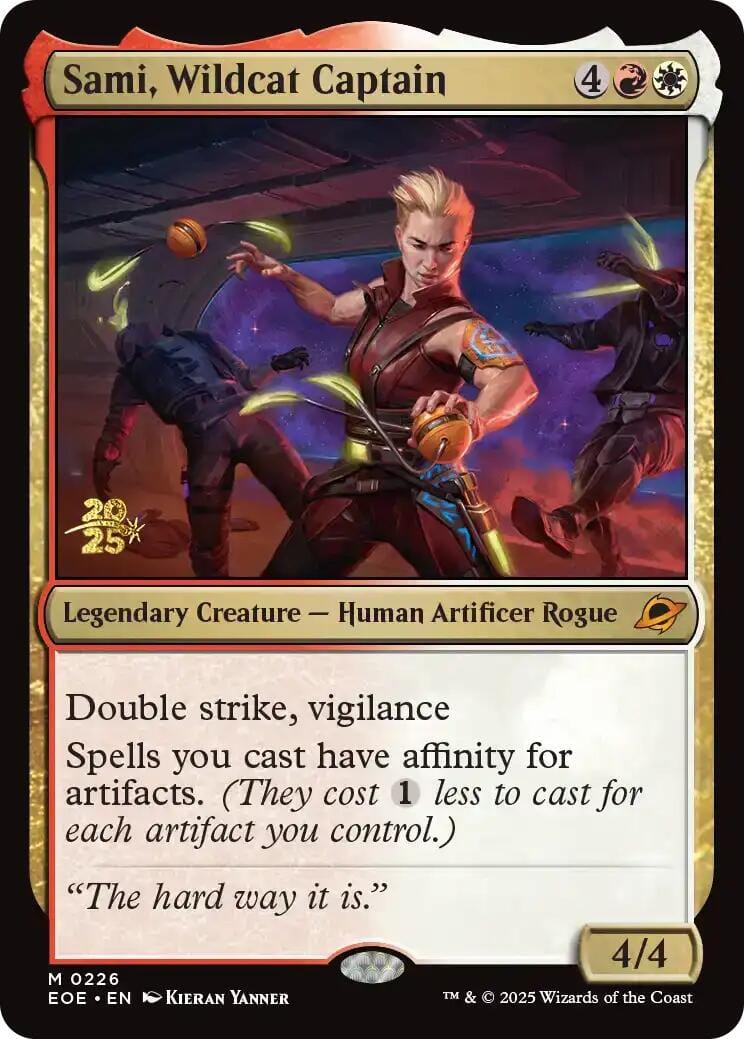 Sami, Wildcat Captain [Edge of Eternities Prerelease Promos] MTG Single Magic: The Gathering  | Multizone: Comics And Games