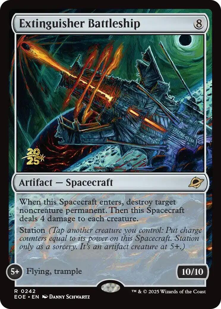 Extinguisher Battleship [Edge of Eternities Prerelease Promos] MTG Single Magic: The Gathering  | Multizone: Comics And Games