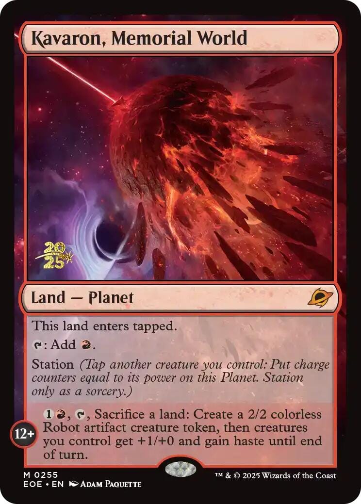 Kavaron, Memorial World [Edge of Eternities Prerelease Promos] MTG Single Magic: The Gathering  | Multizone: Comics And Games