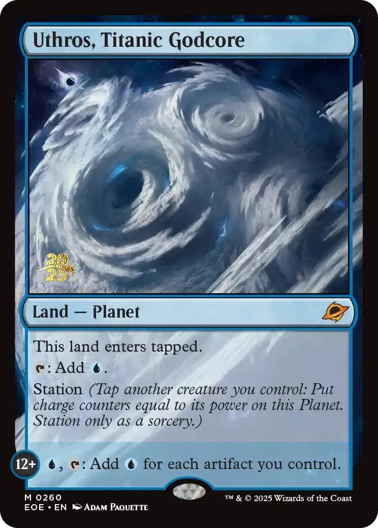 Uthros, Titanic Godcore [Edge of Eternities Prerelease Promos] MTG Single Magic: The Gathering  | Multizone: Comics And Games