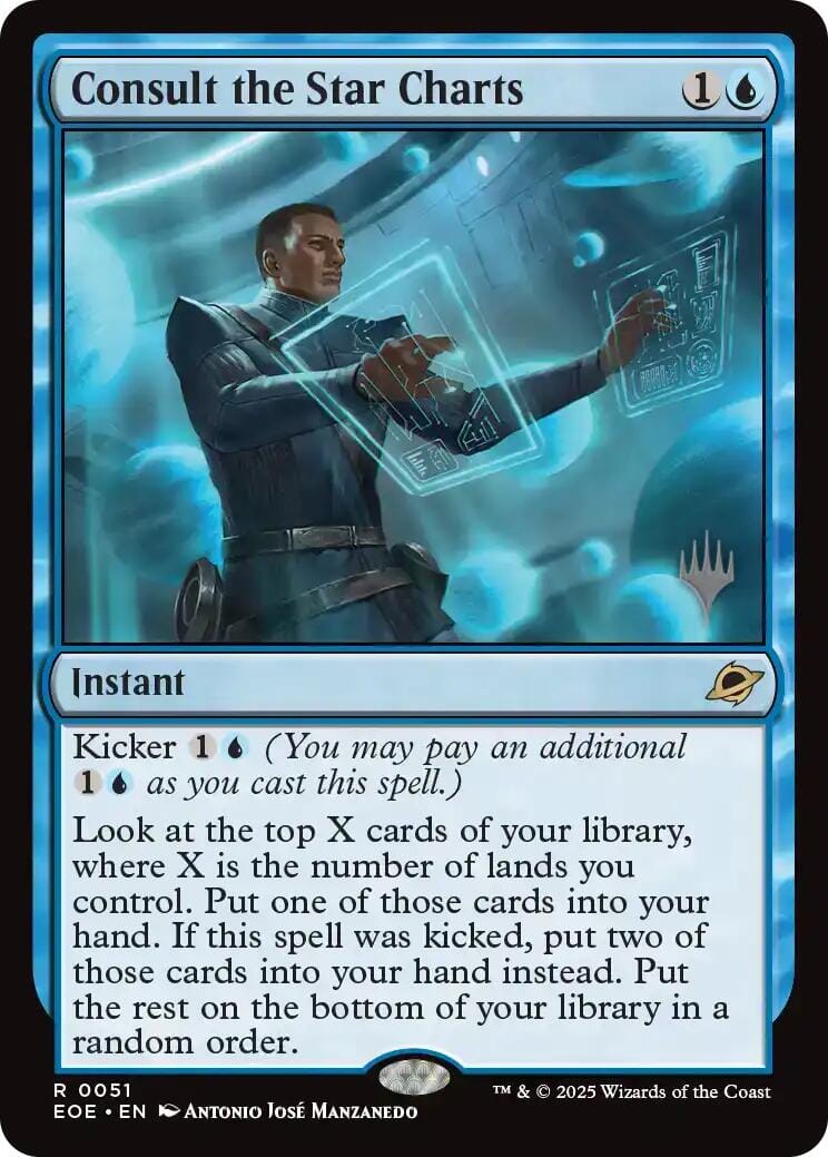 Consult the Star Charts (Promo Pack) [Edge of Eternities Promo Pack] MTG Single Magic: The Gathering  | Multizone: Comics And Games