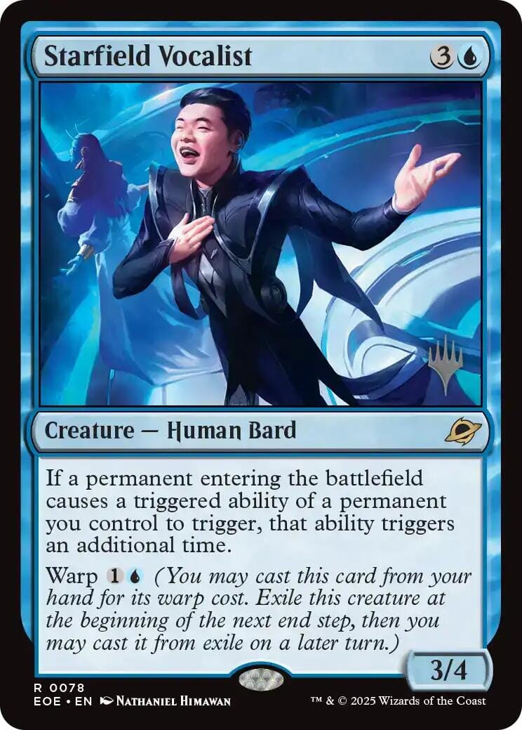 Starfield Vocalist (Promo Pack) [Edge of Eternities Promo Pack] MTG Single Magic: The Gathering  | Multizone: Comics And Games