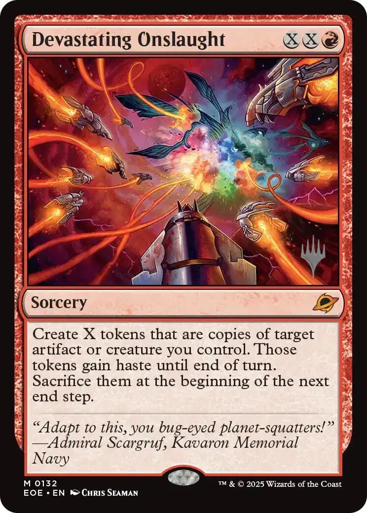 Devastating Onslaught (Promo Pack) [Edge of Eternities Promo Pack] MTG Single Magic: The Gathering  | Multizone: Comics And Games