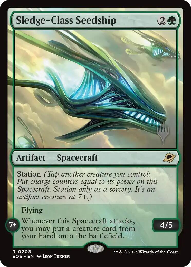 Sledge-Class Seedship (Promo Pack) [Edge of Eternities Promo Pack] MTG Single Magic: The Gathering  | Multizone: Comics And Games