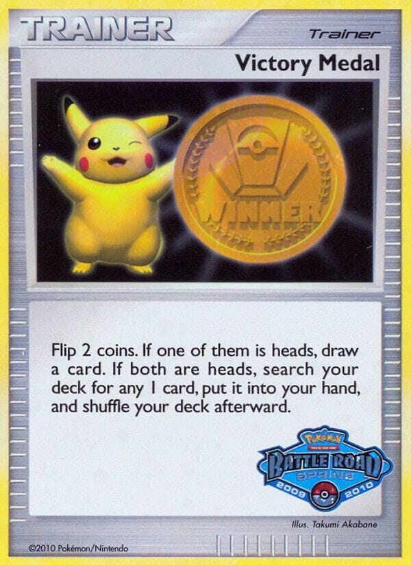 Victory Medal (2009-2010) (Battle Road Spring) [League & Championship Cards] Pokemon Single Pokémon  | Multizone: Comics And Games