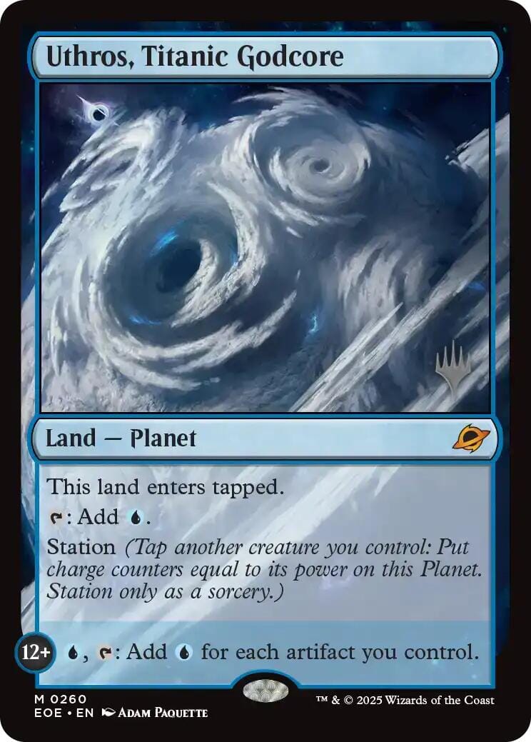 Uthros, Titanic Godcore (Promo Pack) [Edge of Eternities Promo Pack] MTG Single Magic: The Gathering  | Multizone: Comics And Games