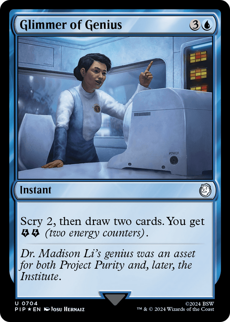 Glimmer of Genius (Surge Foil) [Fallout] MTG Single Magic: The Gathering  | Multizone: Comics And Games