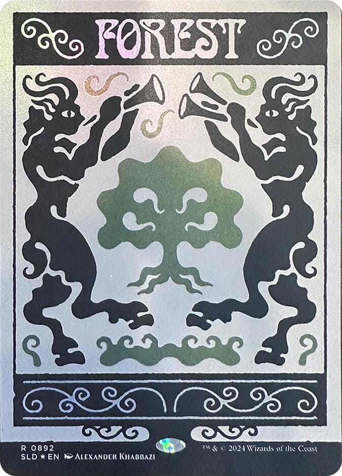 Forest (0892) (Rainbow Foil) [Secret Lair Drop Series] MTG Single Magic: The Gathering  | Multizone: Comics And Games