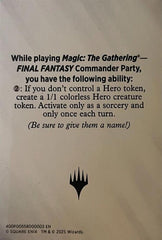 Blank Hero Token [FINAL FANTASY Tokens] MTG Single Magic: The Gathering  | Multizone: Comics And Games