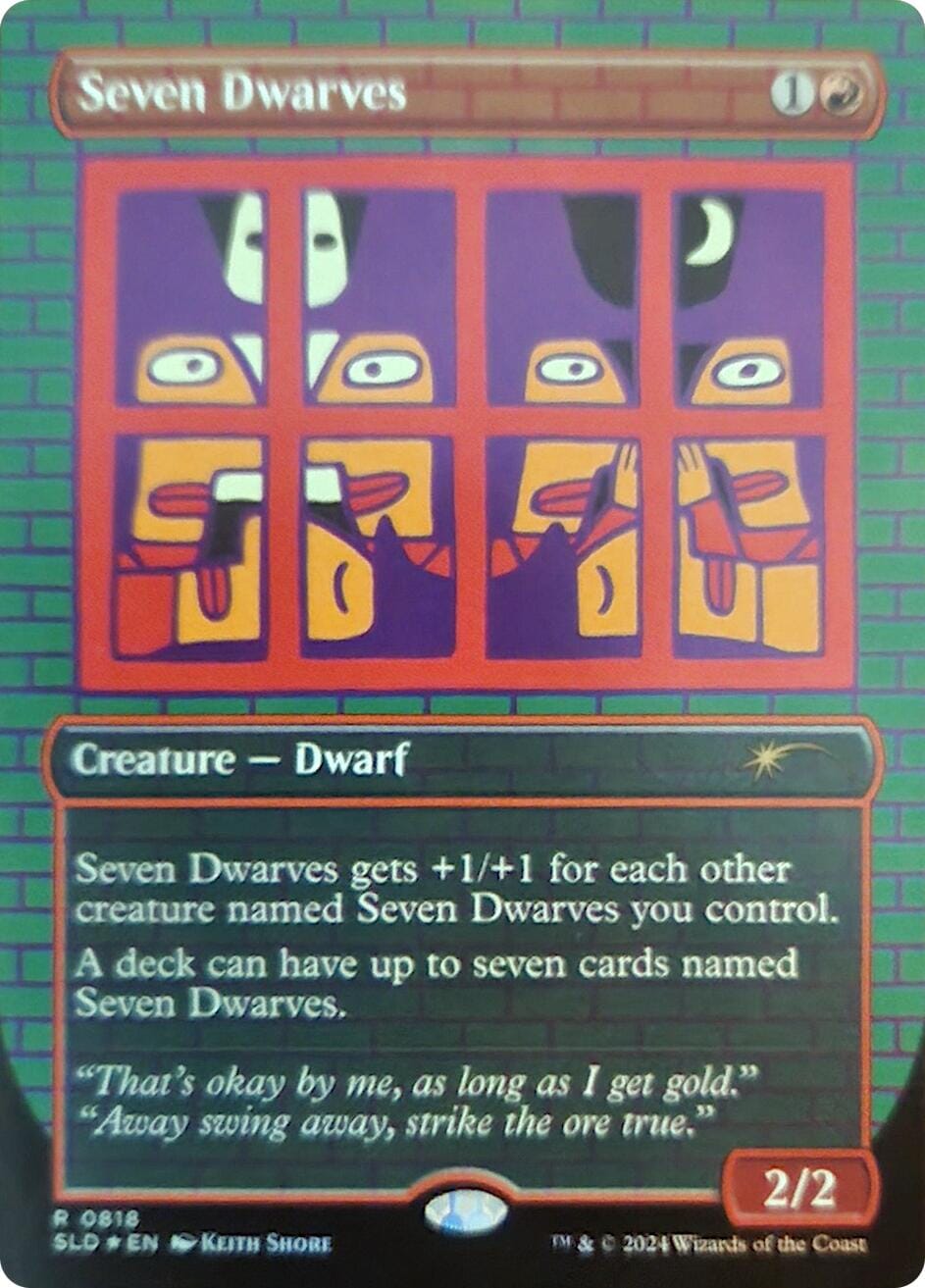 Seven Dwarves (0818) (Rainbow Foil) [Secret Lair Drop Series] MTG Single Magic: The Gathering  | Multizone: Comics And Games