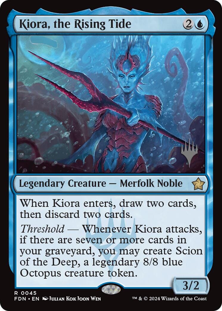 Kiora, the Rising Tide (Promo Pack) [Edge of Eternities Promo Pack] MTG Single Magic: The Gathering  | Multizone: Comics And Games