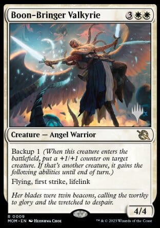 Boon-Bringer Valkyrie (Promo Pack) [March of the Machine Promos] MTG Single Magic: The Gathering  | Multizone: Comics And Games