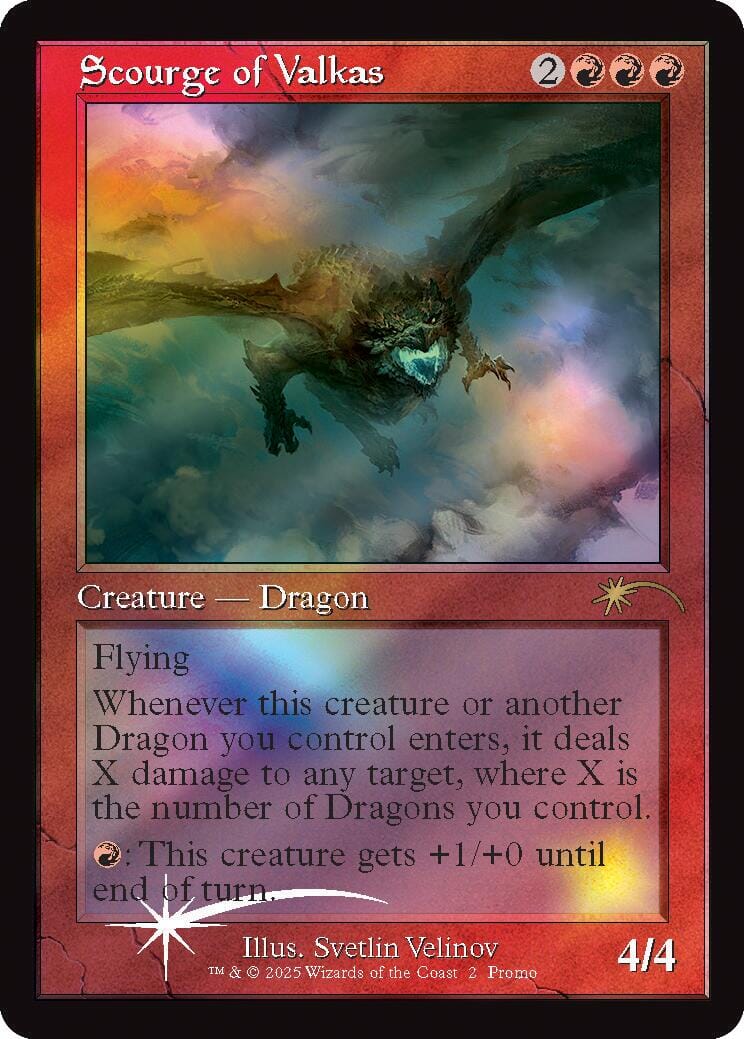 Scourge of Valkas (Retro Frame) [MagicFest 2024] MTG Single Magic: The Gathering  | Multizone: Comics And Games