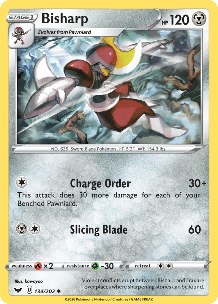 Bisharp (134/202) [Sword & Shield: Base Set] Pokemon Single Pokémon  | Multizone: Comics And Games