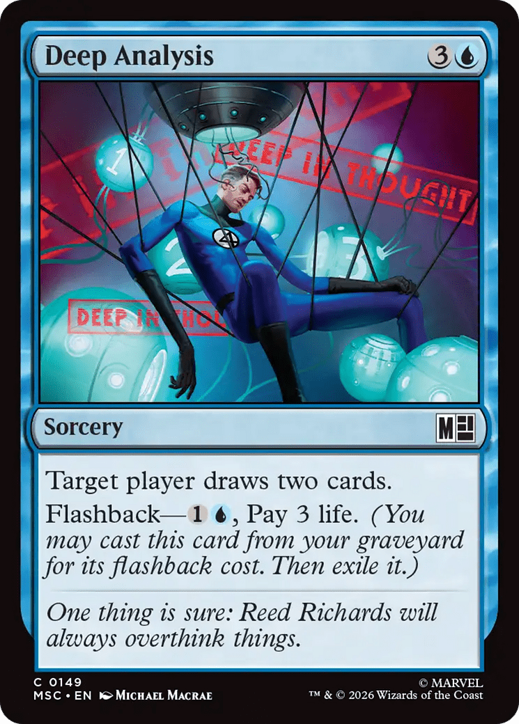 Deep Analysis (Surge Foil) [Marvel Super Heroes Commander] MTG Single Magic: The Gathering  | Multizone: Comics And Games