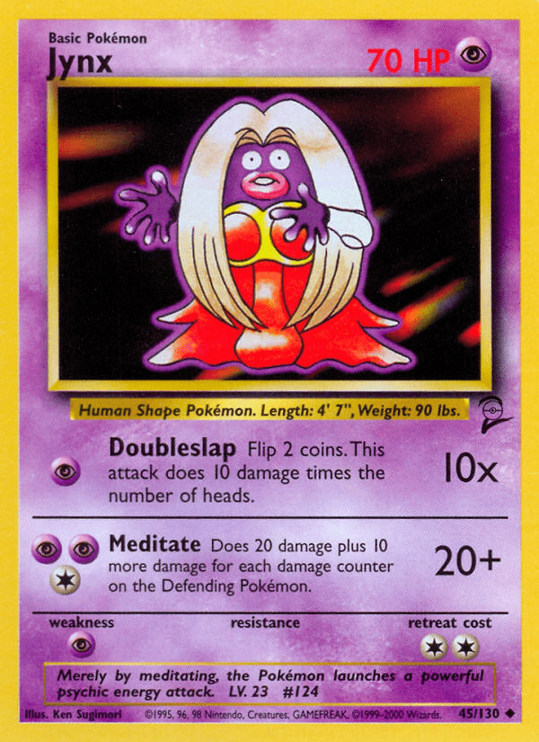 Jynx (45/130) [Base Set 2] Pokemon Single Pokémon  | Multizone: Comics And Games