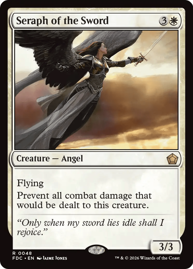 Seraph of the Sword [Foundations Commander] MTG Single Magic: The Gathering  | Multizone: Comics And Games