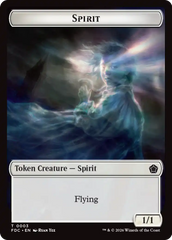 Angel (0002) // Spirit Double-Sided Token [Foundations Commander Tokens] | Multizone: Comics And Games