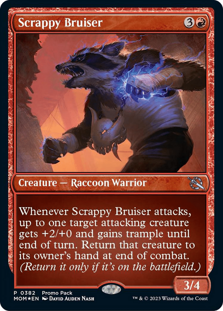 Scrappy Bruiser (Promo Pack) [March of the Machine Promos] MTG Single Magic: The Gathering  | Multizone: Comics And Games