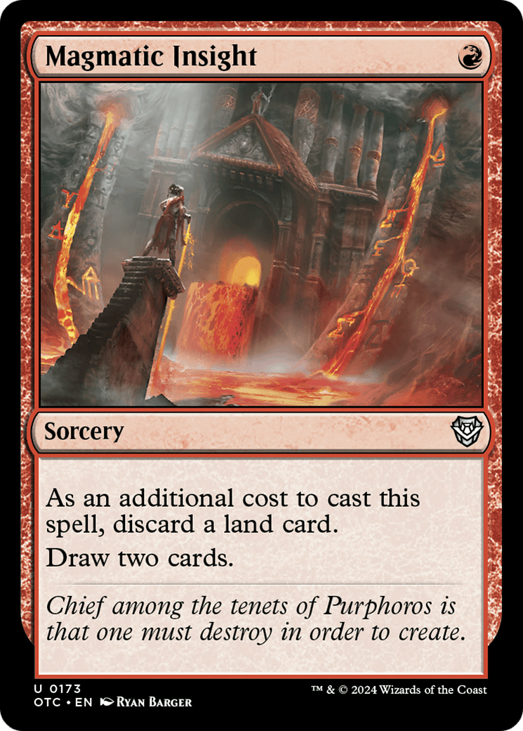 Magmatic Insight [Outlaws of Thunder Junction Commander] MTG Single Magic: The Gathering  | Multizone: Comics And Games
