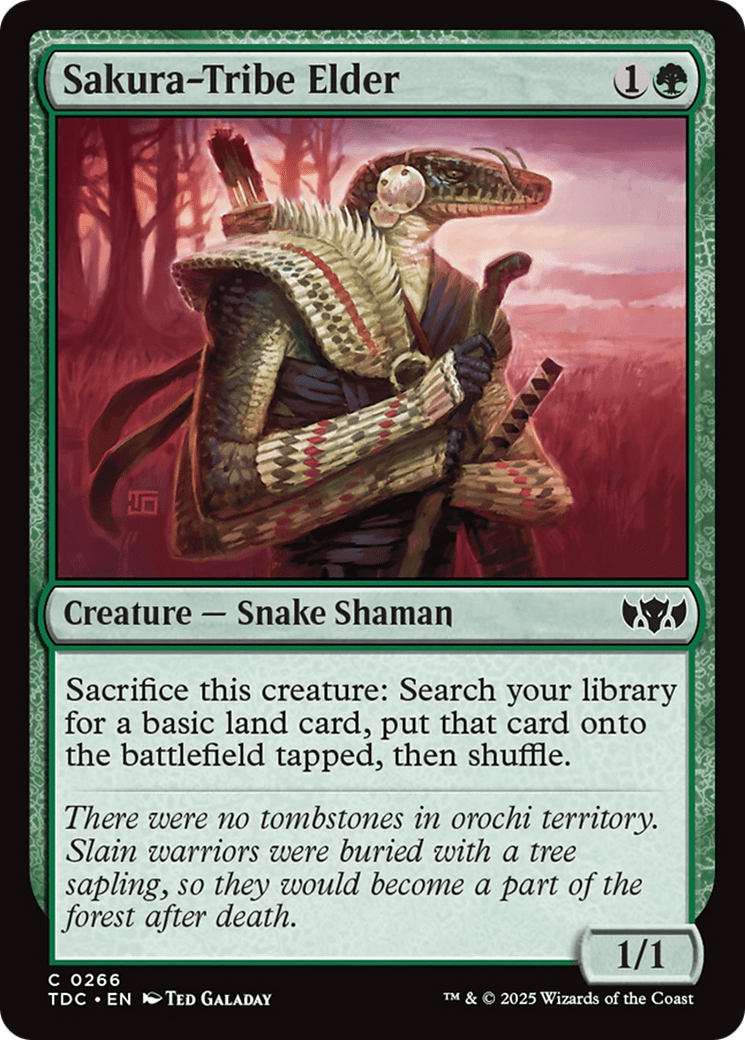 Sakura-Tribe Elder [Tarkir: Dragonstorm Commander] MTG Single Magic: The Gathering  | Multizone: Comics And Games