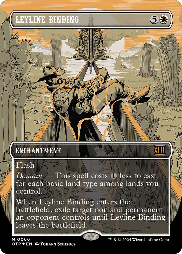 Leyline Binding (Textured Foil) [Outlaws of Thunder Junction: Breaking News] MTG Single Magic: The Gathering  | Multizone: Comics And Games