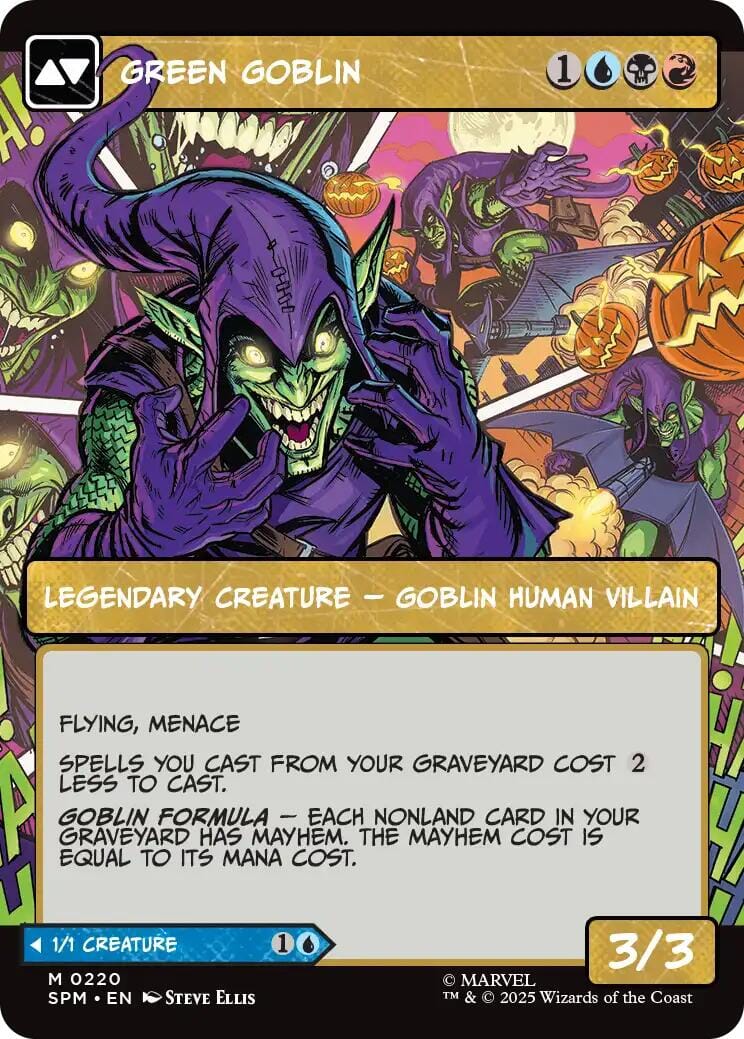 Norman Osborn (Borderless) [Marvel's Spider-Man] MTG Single Magic: The Gathering  | Multizone: Comics And Games