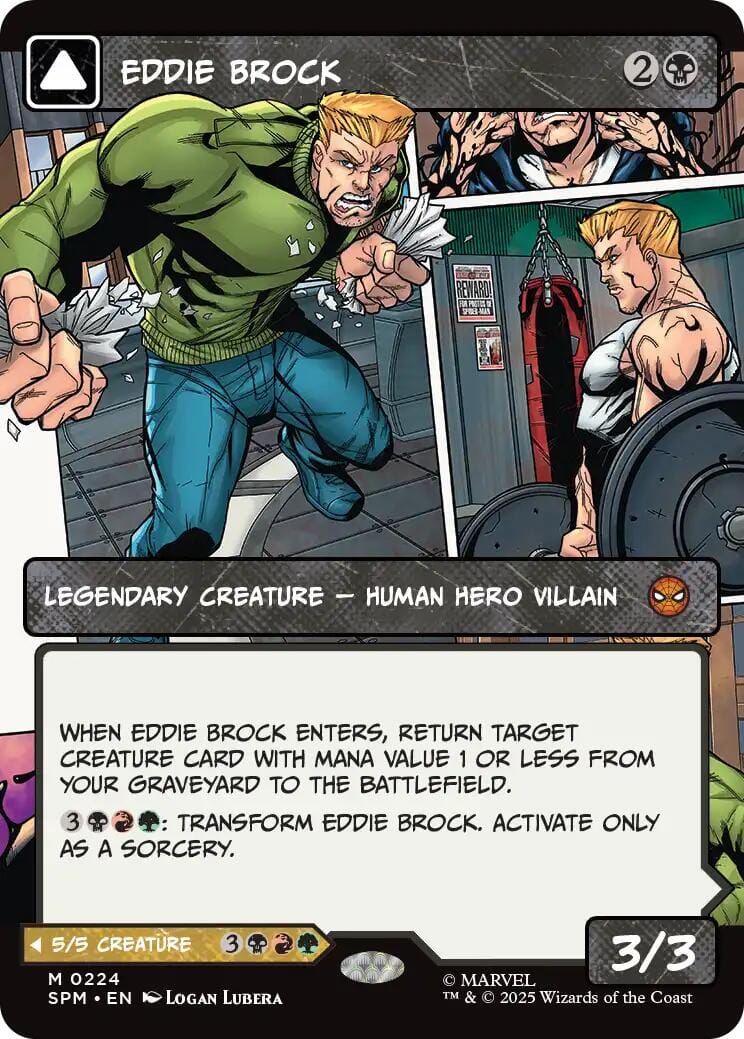 Eddie Brock (0224) (Borderless) [Marvel's Spider-Man] MTG Single Magic: The Gathering  | Multizone: Comics And Games