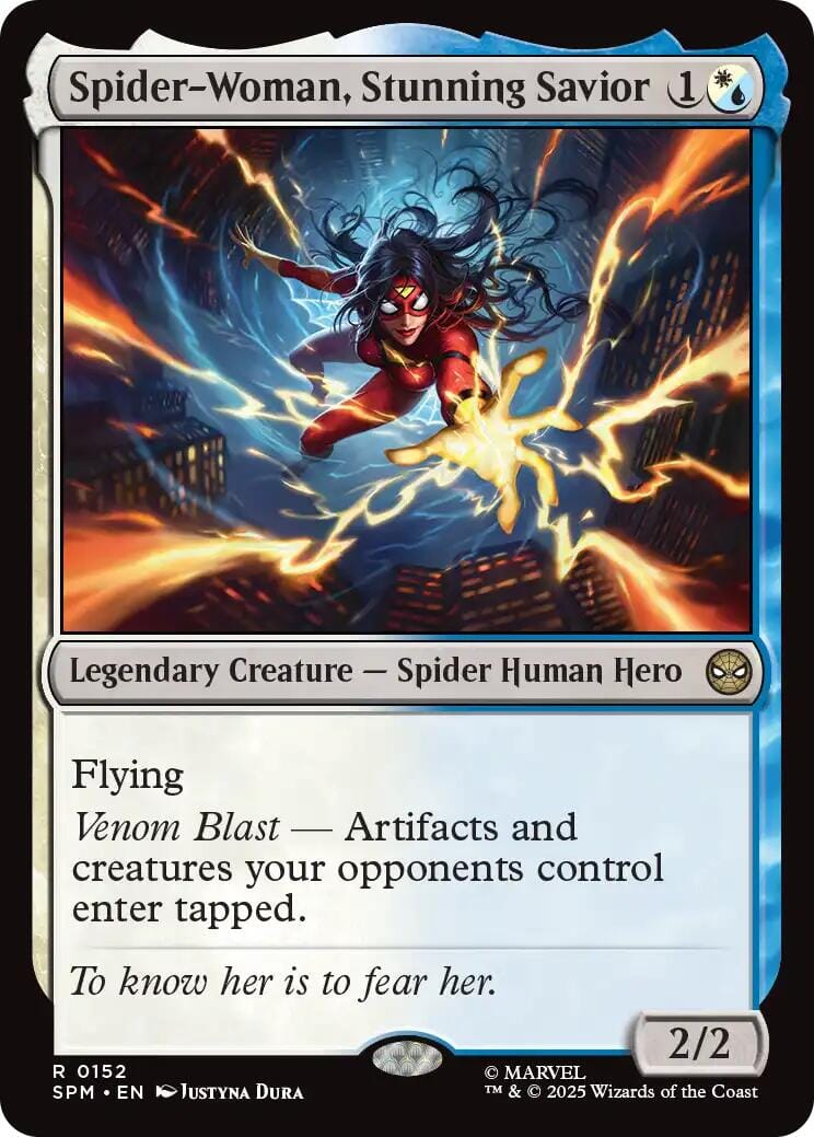 Spider-Woman, Stunning Savior [Marvel's Spider-Man] MTG Single Magic: The Gathering  | Multizone: Comics And Games