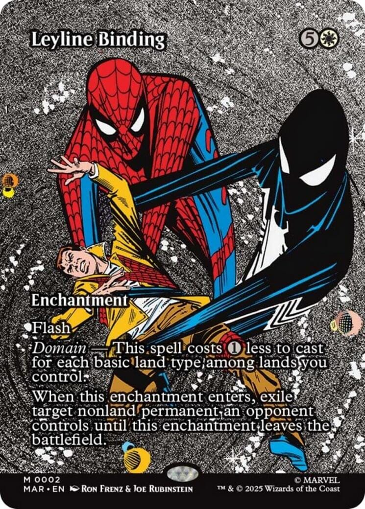 Leyline Binding (Borderless) [Marvel Universe: Eternal-Legal] MTG Single Magic: The Gathering  | Multizone: Comics And Games