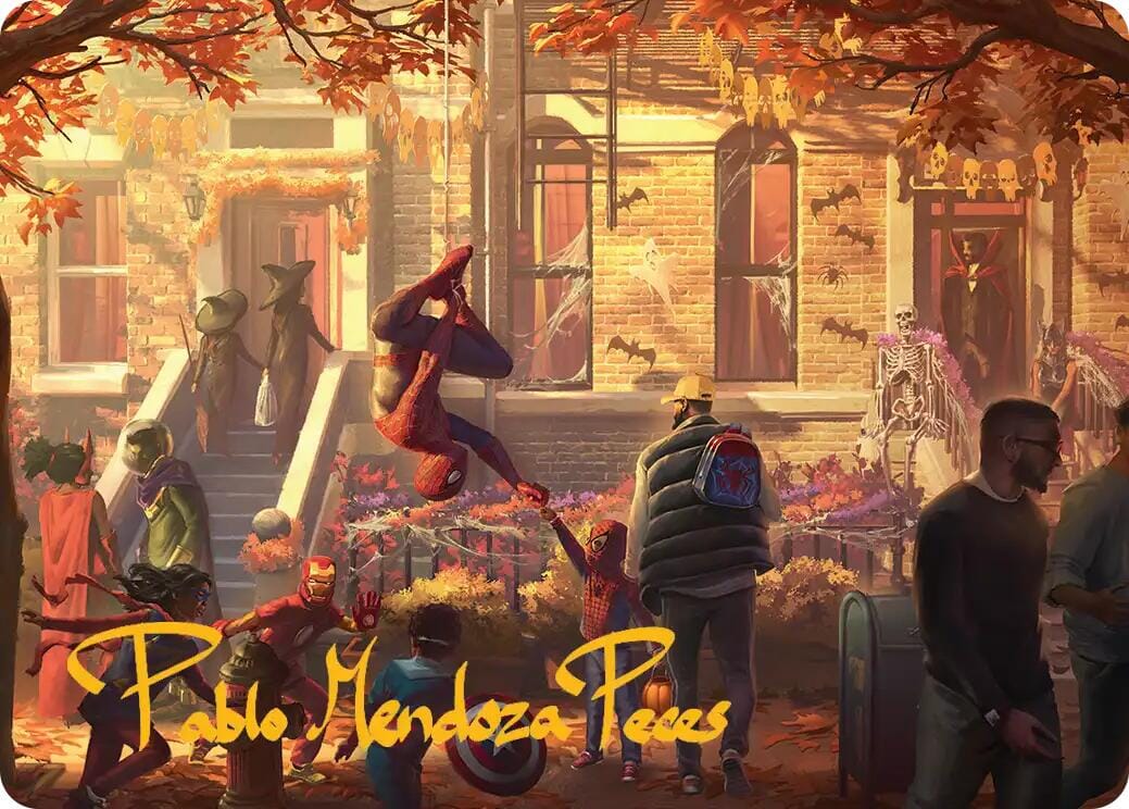 Friendly Neighborhood Art Card (Gold-Stamped Signature) [Marvel's Spider-Man Art Series] MTG Single Magic: The Gathering  | Multizone: Comics And Games