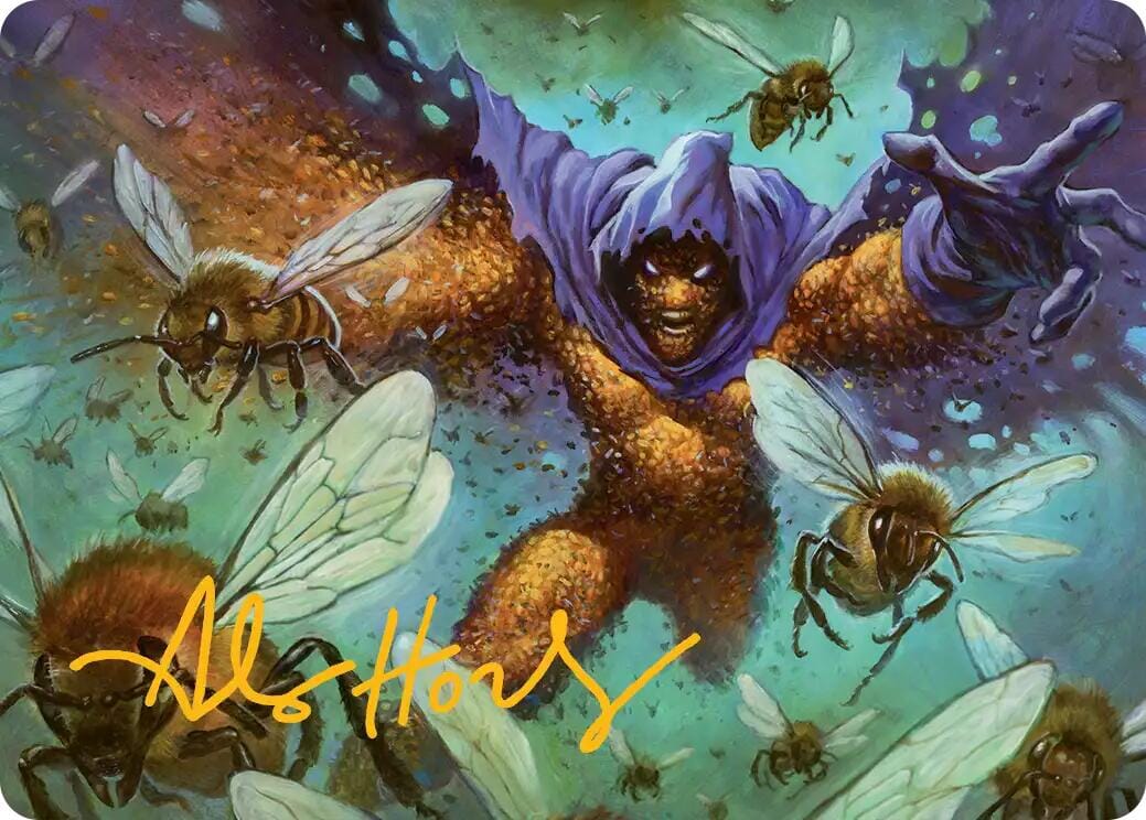 Swarm, Being of Bees Art Card (Gold-Stamped Signature) [Marvel's Spider-Man Art Series] MTG Single Magic: The Gathering  | Multizone: Comics And Games