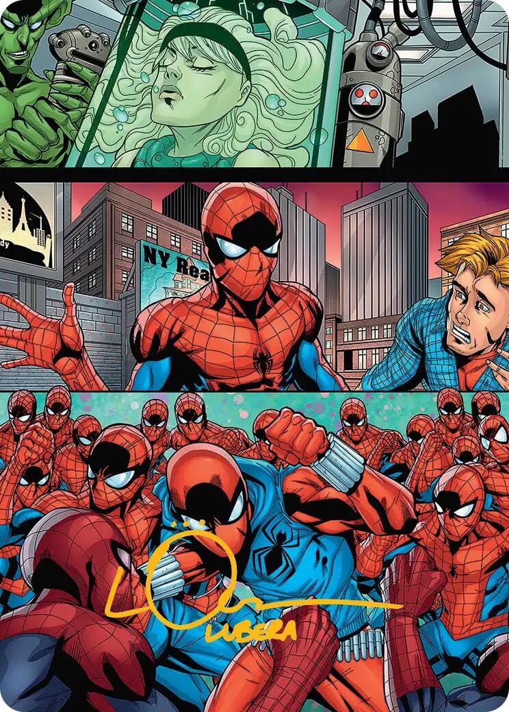 The Clone Saga Art Card (Gold-Stamped Signature) [Marvel's Spider-Man Art Series] MTG Single Magic: The Gathering  | Multizone: Comics And Games