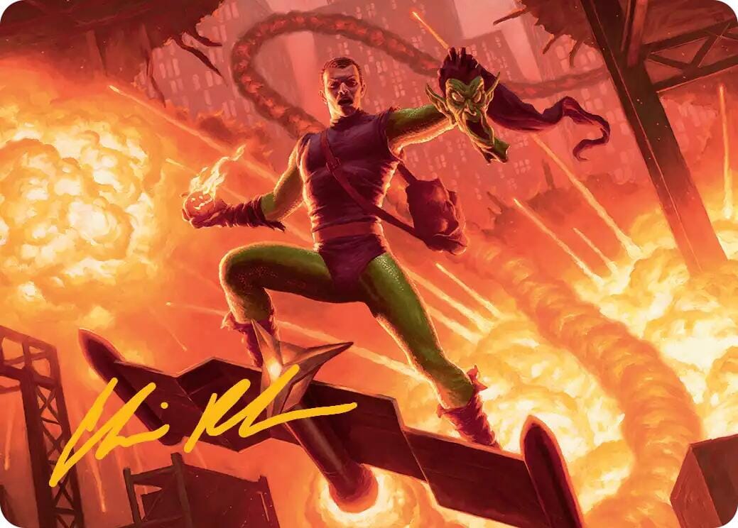 Green Goblin, Revenant Art Card (Gold-Stamped Signature) [Marvel's Spider-Man Art Series] MTG Single Magic: The Gathering  | Multizone: Comics And Games