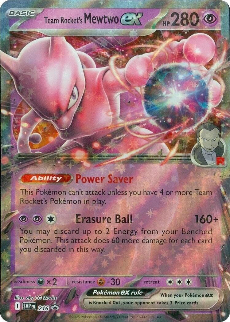 Team Rocket's Mewtwo ex (216) [Scarlet & Violet: Black Star Promos] Pokemon Single Pokémon  | Multizone: Comics And Games