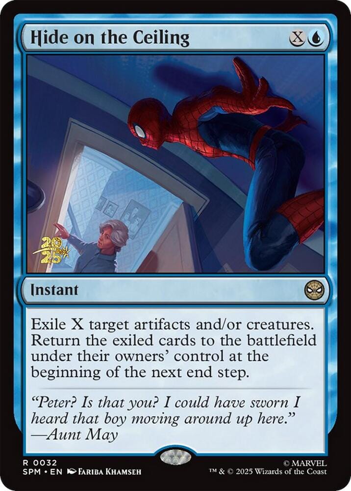 Hide on the Ceiling [Marvel's Spider-Man Prerelease Promos] MTG Single Magic: The Gathering  | Multizone: Comics And Games