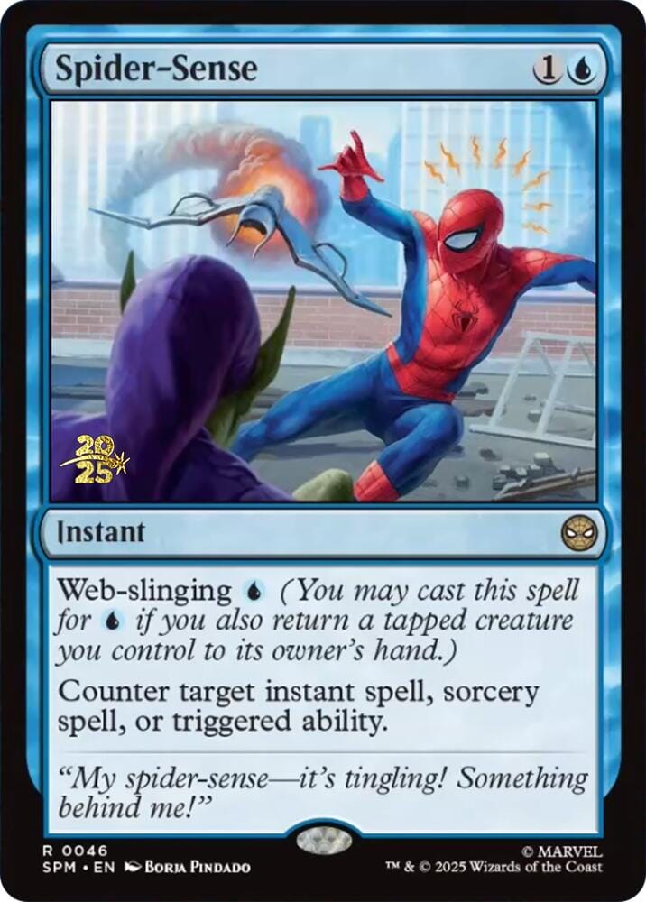Spider-Sense [Marvel's Spider-Man Prerelease Promos] MTG Single Magic: The Gathering  | Multizone: Comics And Games