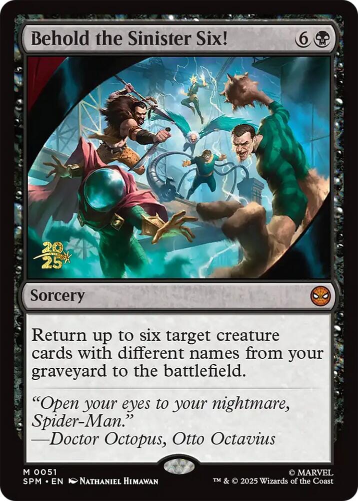 Behold the Sinister Six! [Marvel's Spider-Man Prerelease Promos] MTG Single Magic: The Gathering  | Multizone: Comics And Games