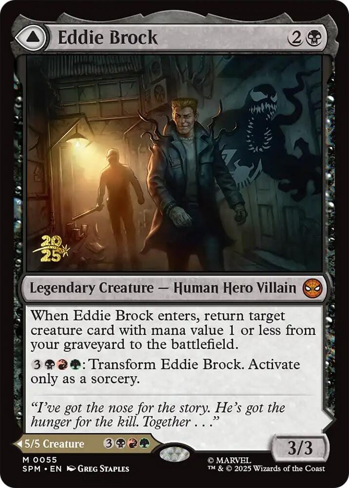 Eddie Brock // Venom, Lethal Protector [Marvel's Spider-Man Prerelease Promos] MTG Single Magic: The Gathering  | Multizone: Comics And Games